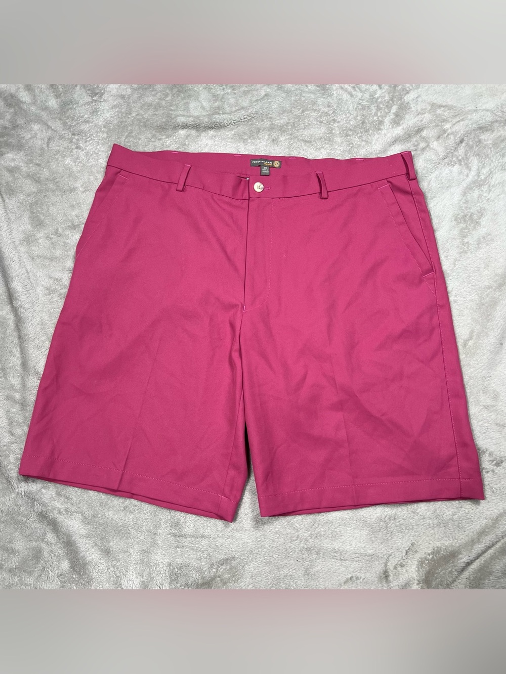 Peter Millar Wicking Salem 9” Shorts Mens 36 Pink Golf Performance